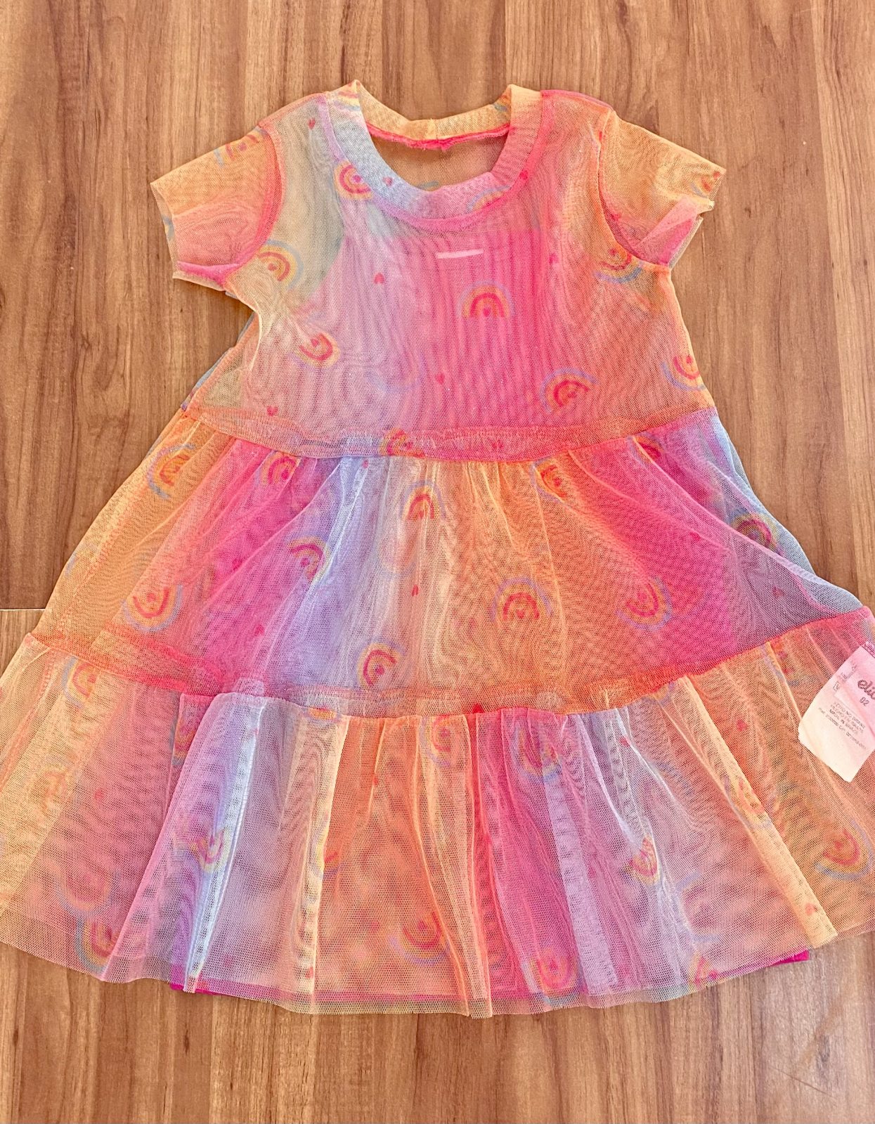 VESTIDO FEM INF MM C/TULE