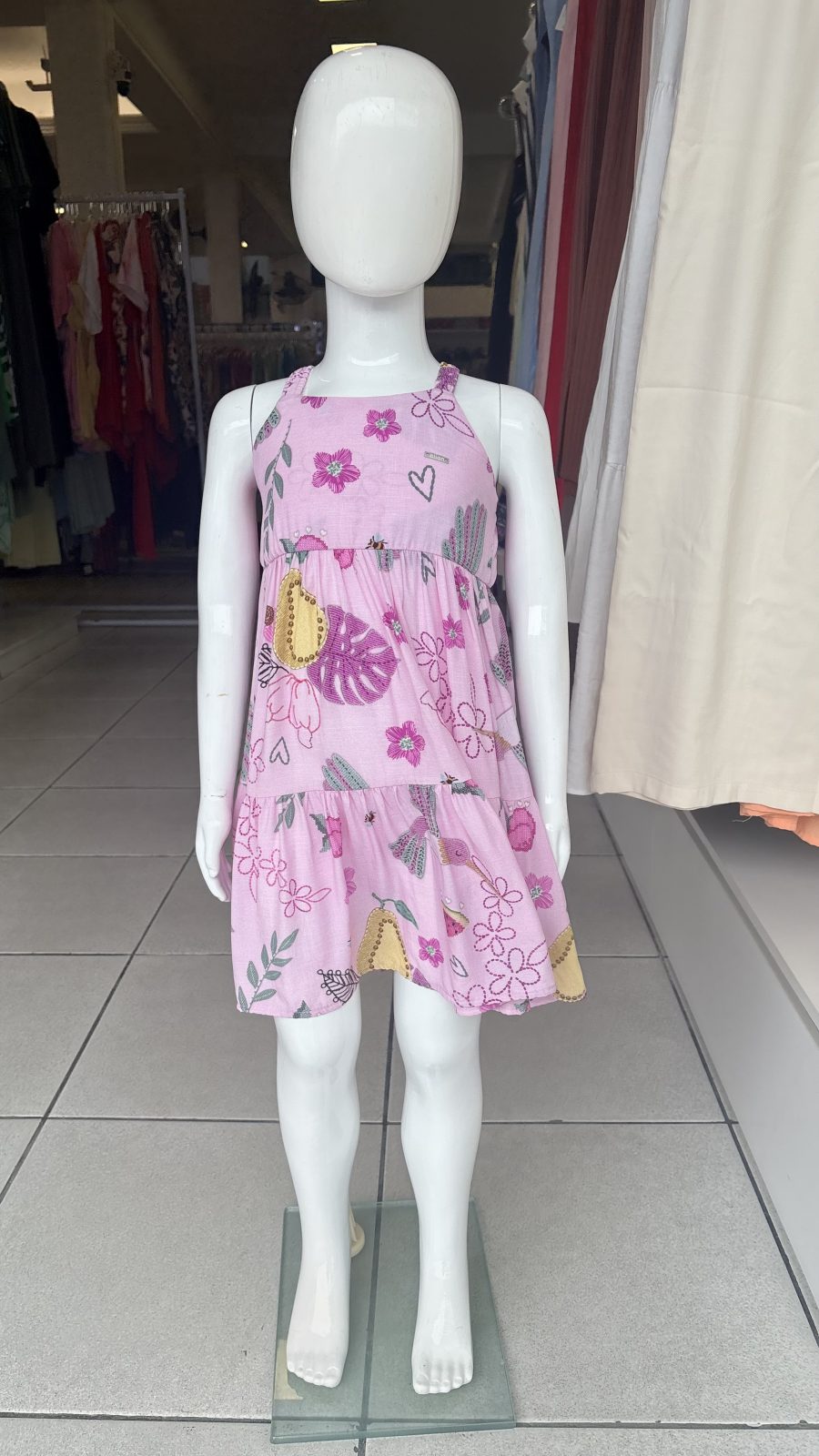 VESTIDO FEM INF C/ALÇ R120