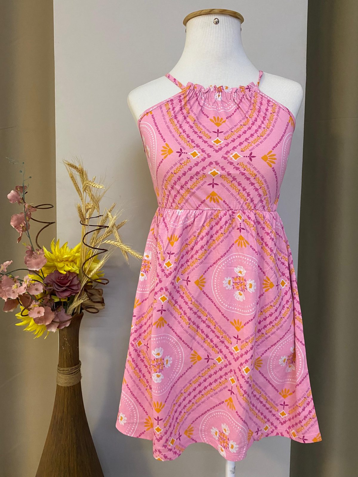 VESTIDO FEM INF C/ALÇ R120