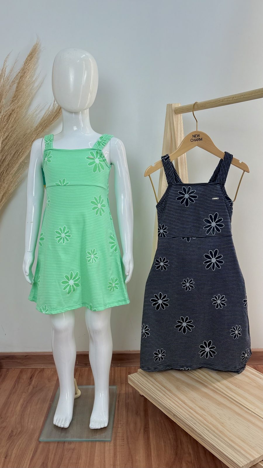 VESTIDO FEM INF C/ALÇ CRT