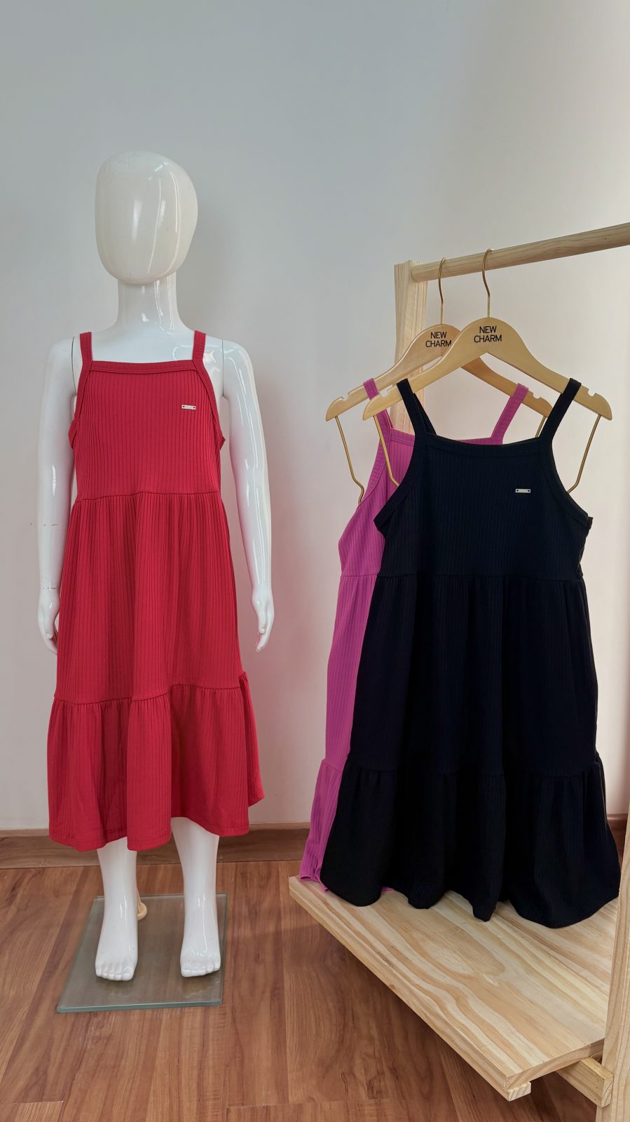 VESTIDO FEM INF C/ALÇ CRT