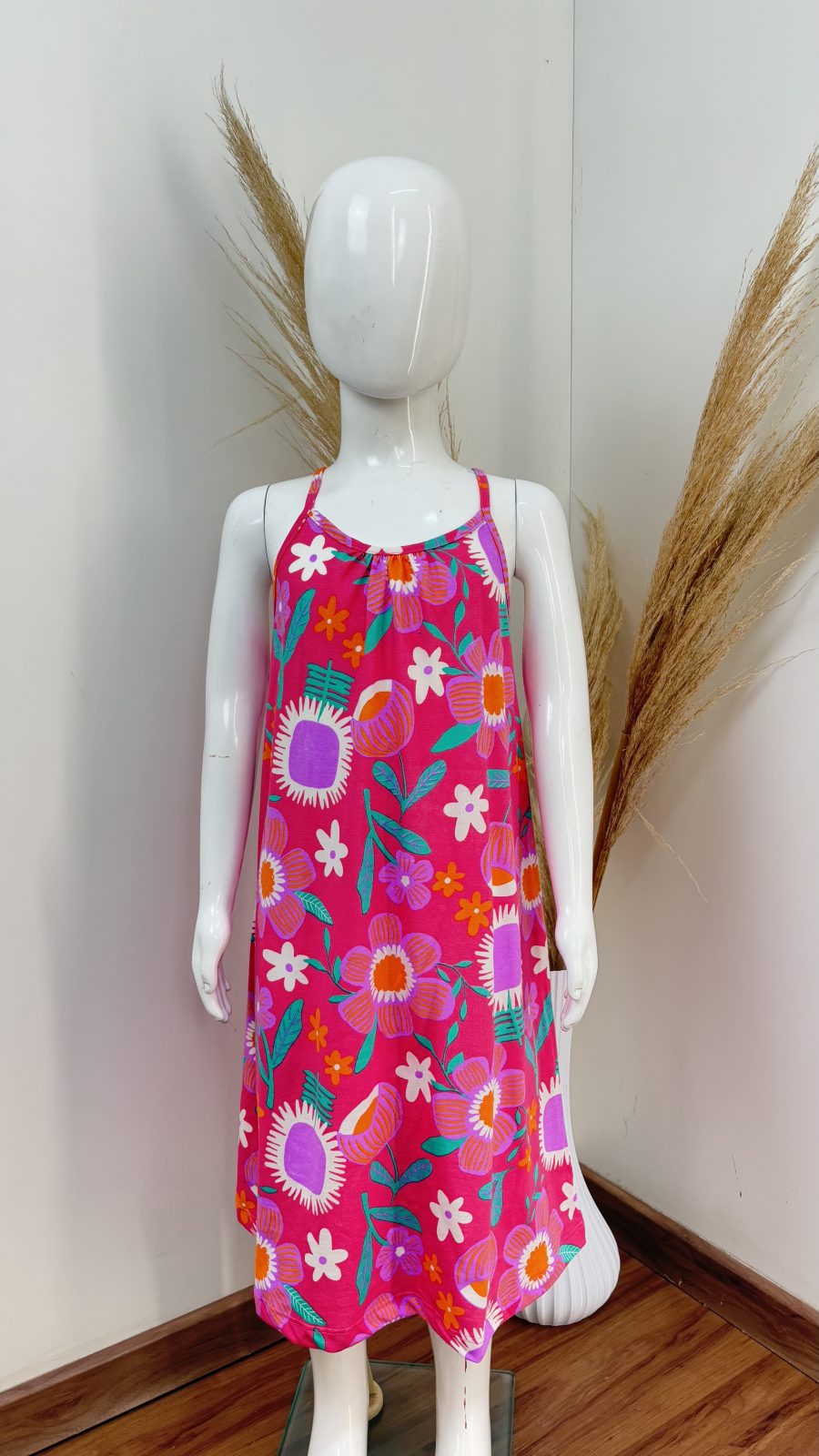 VESTIDO FEM INF C/ALÇ