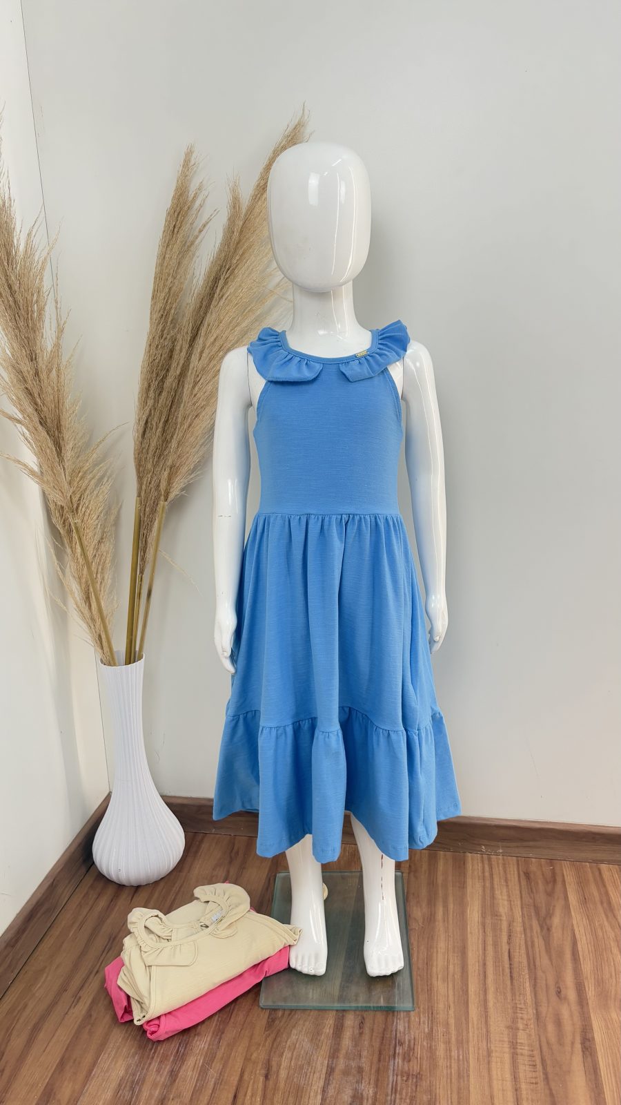 VESTIDO FEM INF C/ALÇ