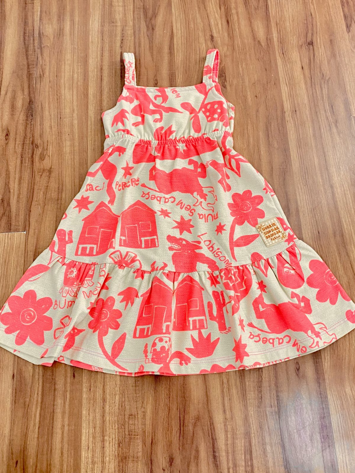 VESTIDO FEM INF C/ALÇ R39