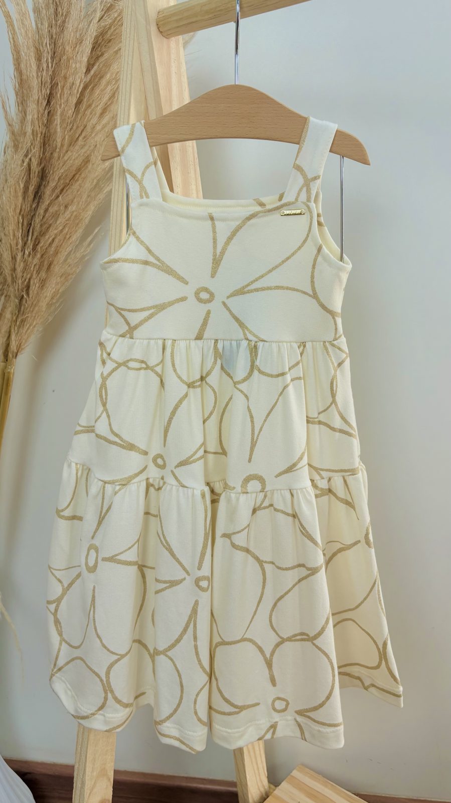 VESTIDO FEM INF C/ALÇ