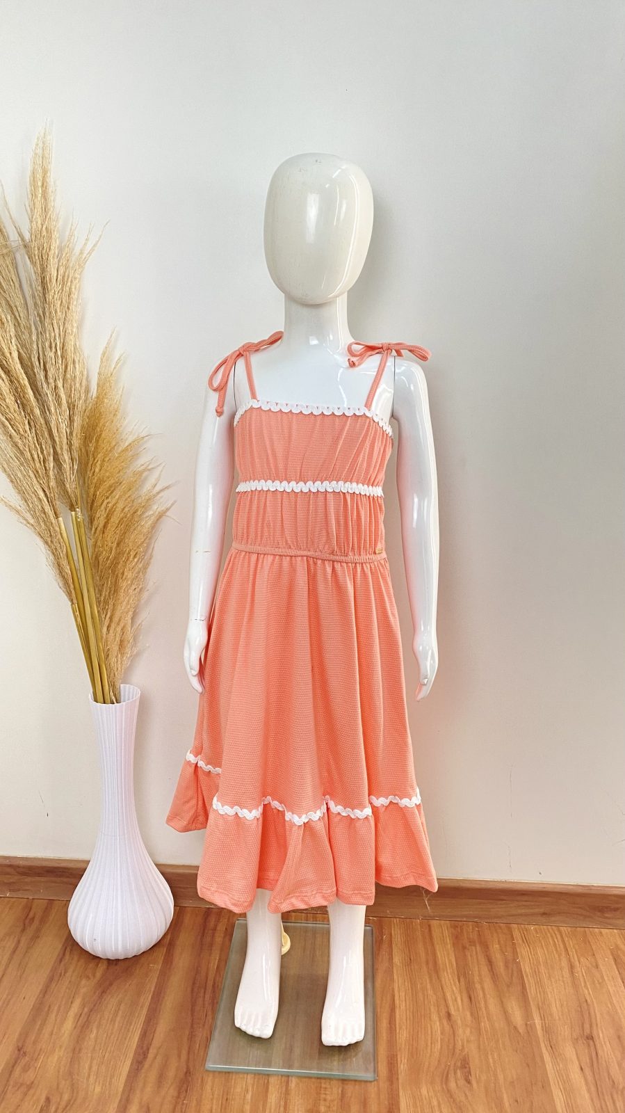 VESTIDO FEM INF C/ALÇ
