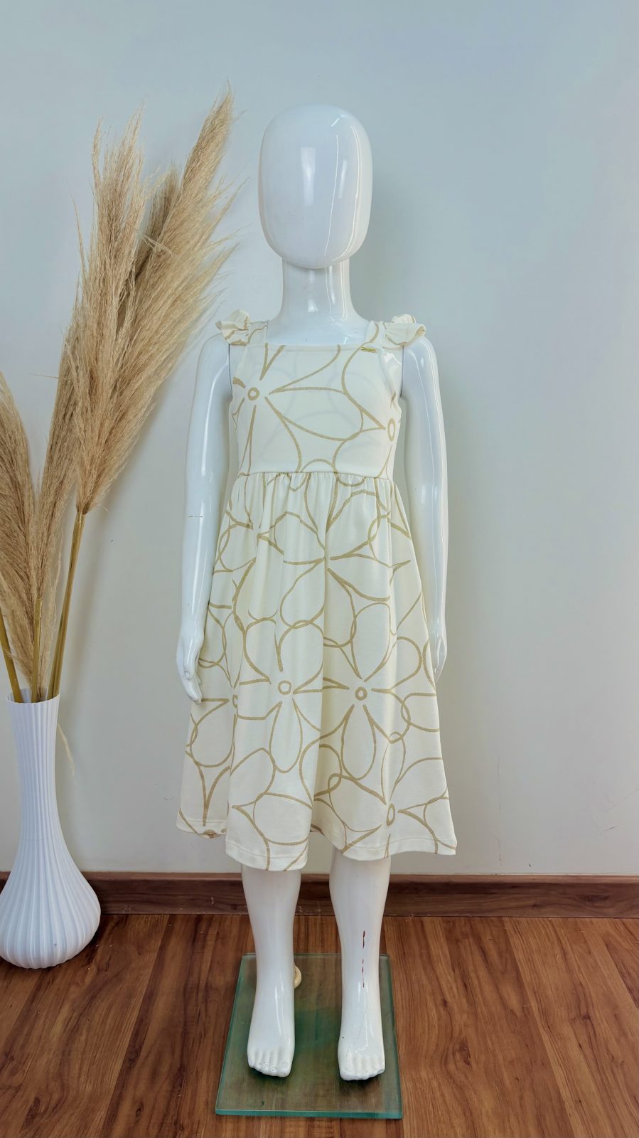 VESTIDO FEM INF C/ALÇ