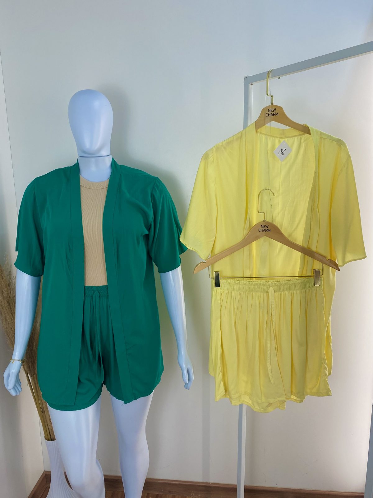 CONJ FEM CAMISA MM+SHRT