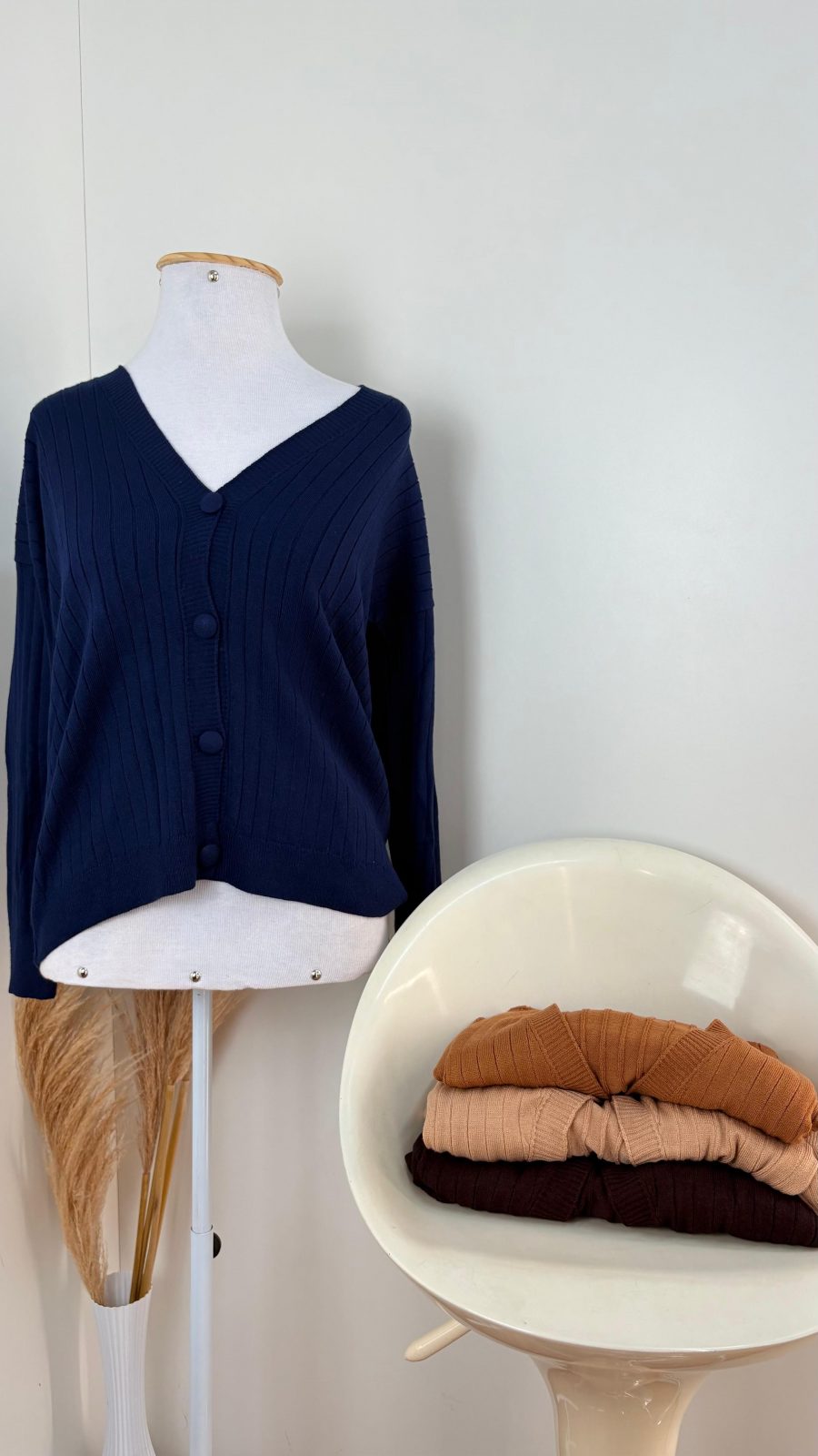 CASACO FEM ABRT TRICOT R50
