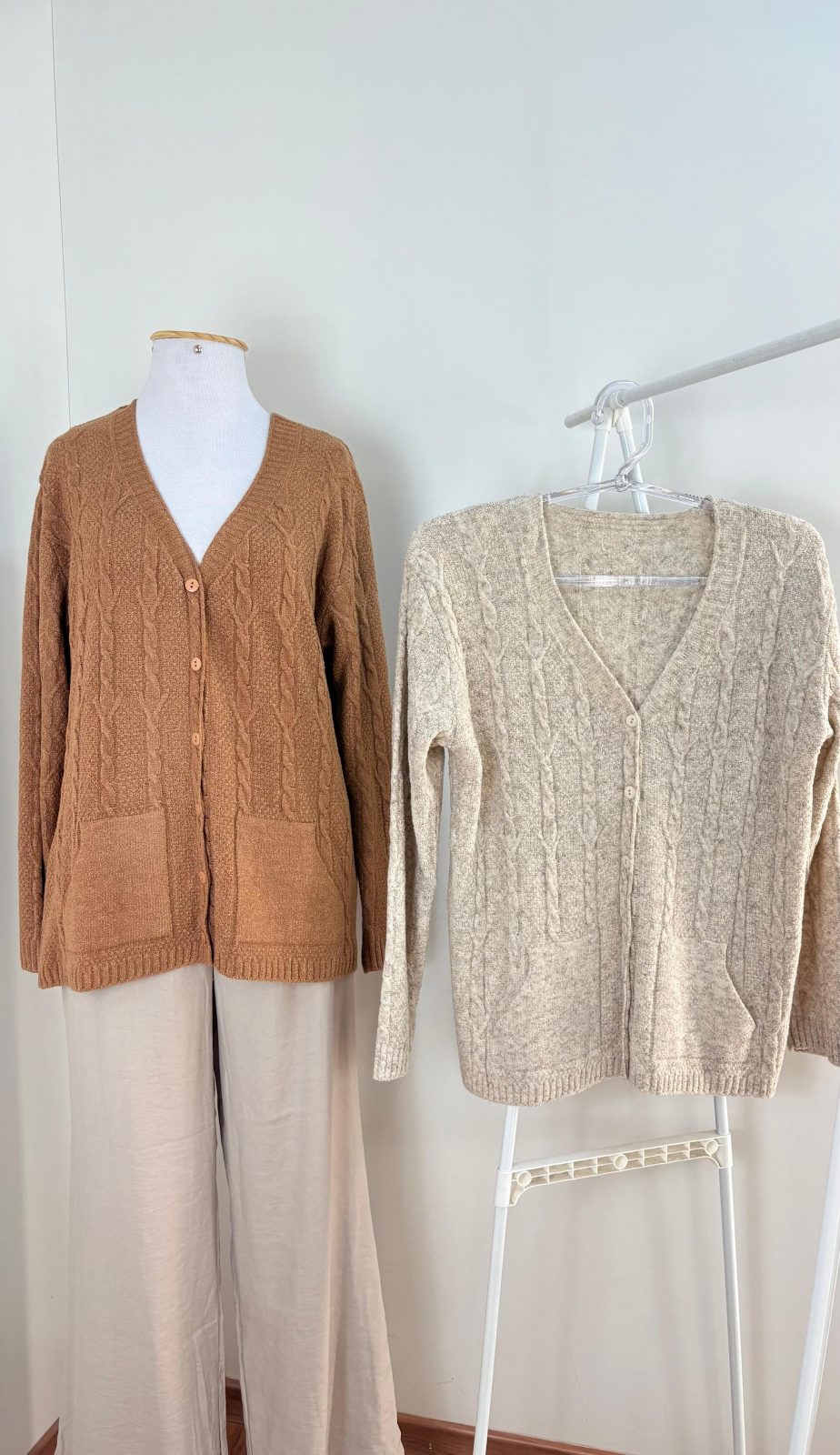 CARDIGAN FEM ML ABRT R50