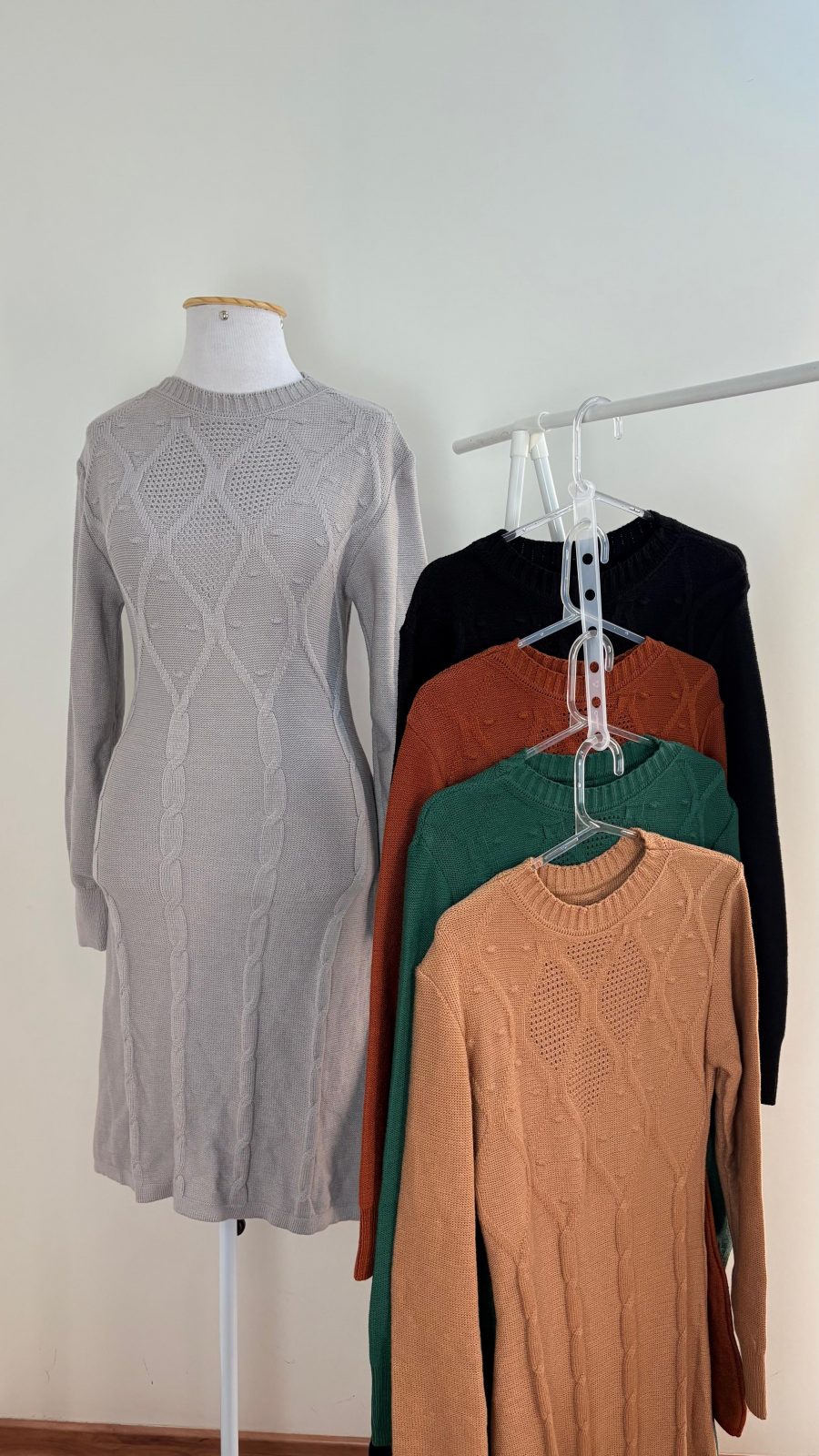 VESTIDO FEM ML TRICOT R50