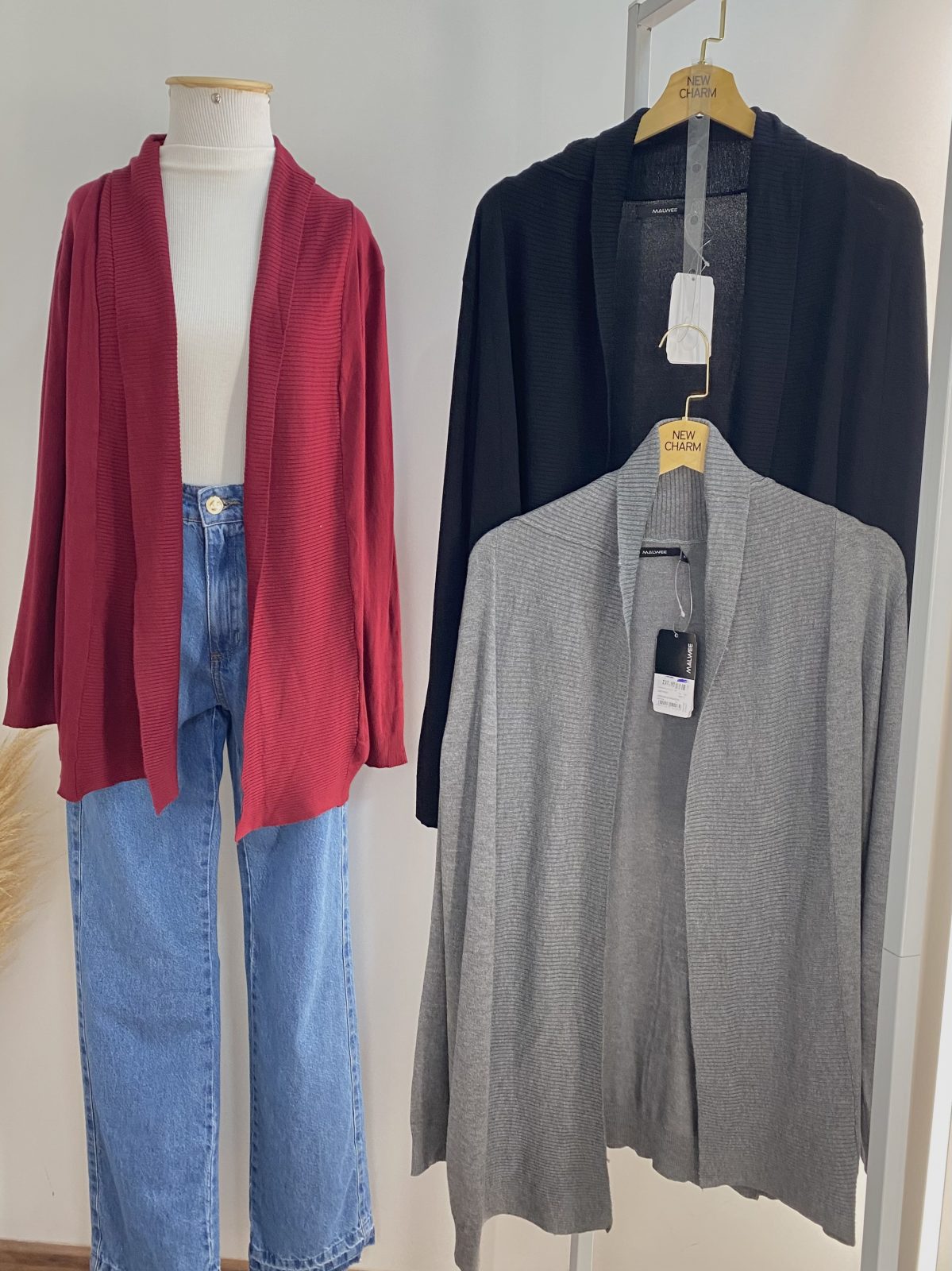 CARDIGAN FEM ADT ALONGADO