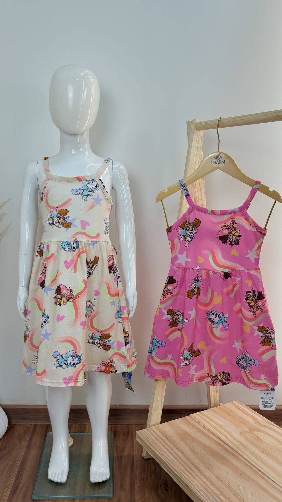 VESTIDO FEM INF C/ALÇ