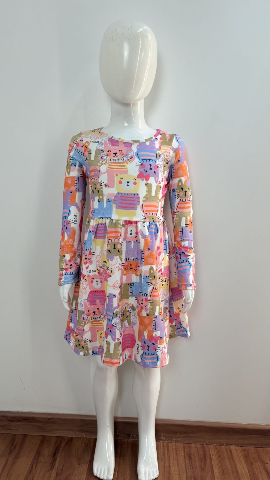 VESTIDO FEM INF CRT ML