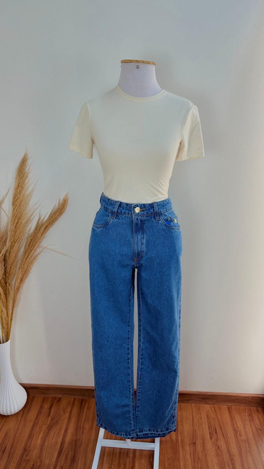 CALÇA FEM RETA
