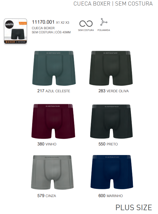 CUECA MASC ADT BOXER S/CST