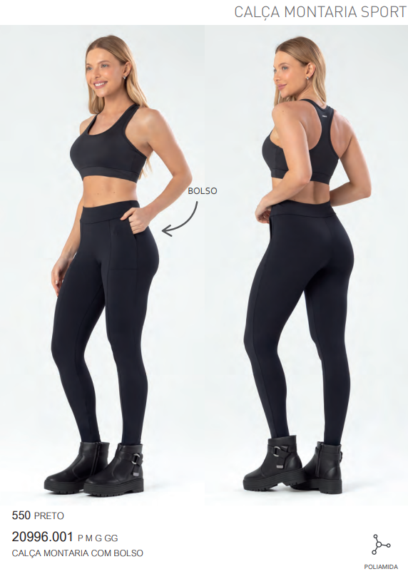 LEGGING FEM ADT C/BOLSO