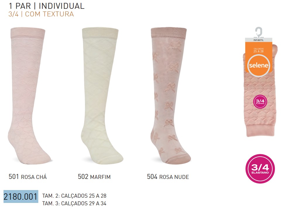 MEIA FEM INF 3/4