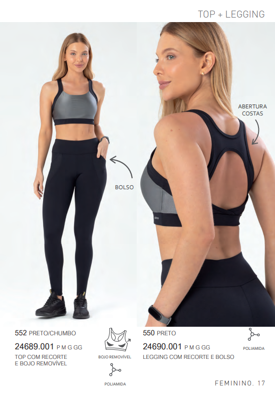 LEGGING FEM ADT C/BOLSO