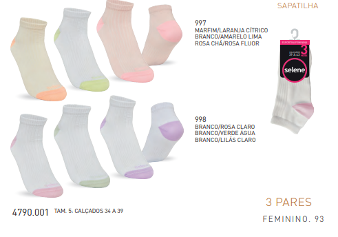 KIT3 MEIA FEM ADT SPT
