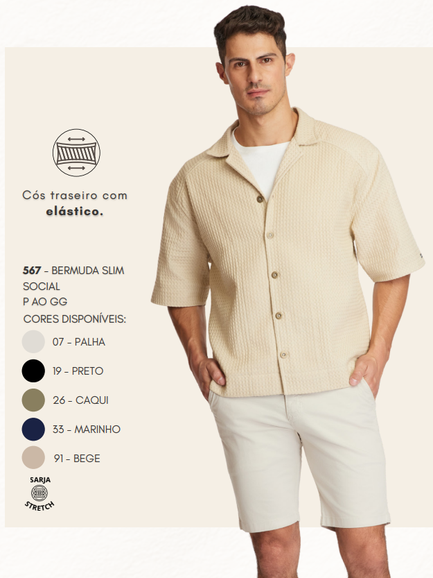 BERMUDA MASC ADT SLIM