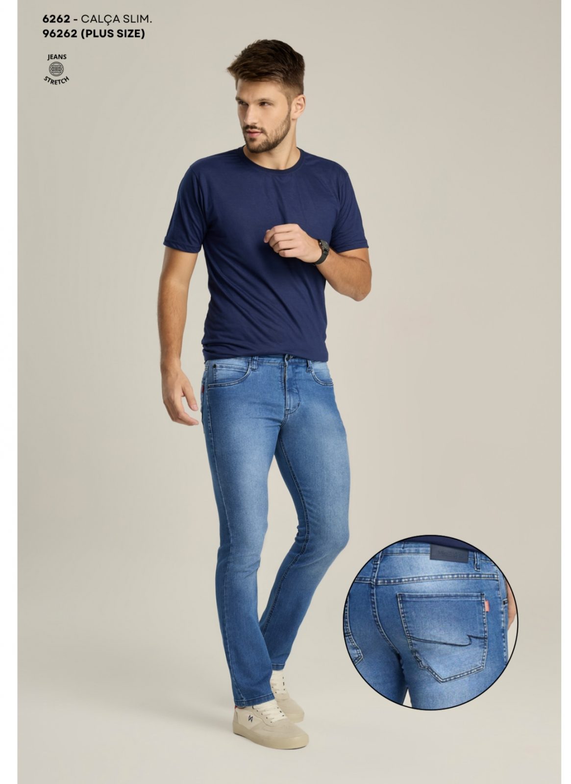 CALÇA MASC ADT SLIM