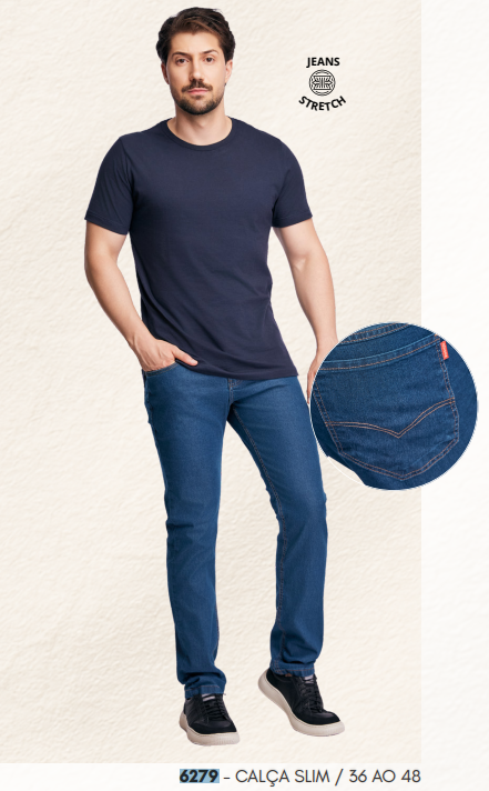 CALÇA MASC ADT SLIM