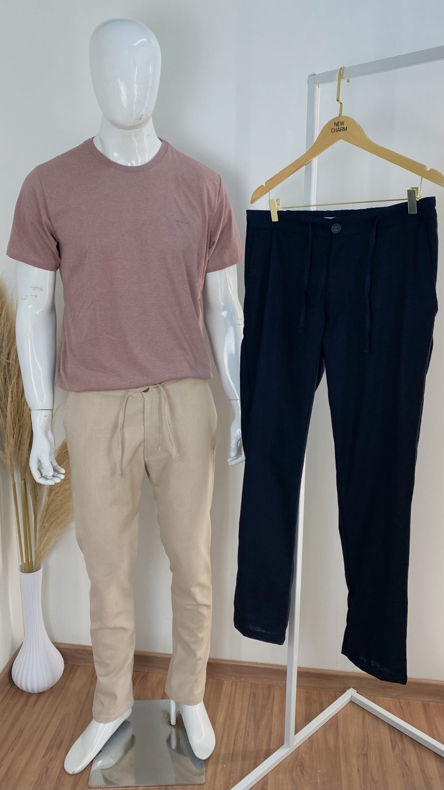 CALÇA MASC ADT LINHO